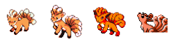 teddiusra:  Vulpix official sprites ↳ 1996 - 2014 