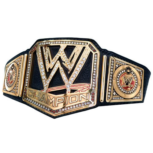 The WWE Championship looks BadAss! Without The Rock’s logo of course, wish they would have had someone else present it though