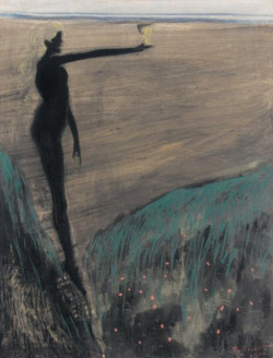 labellefilleart:  Nude woman with a cup, Leon Spilliaert