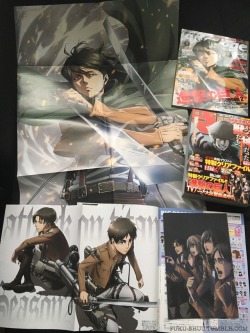 May 2017 SnK haul!Animage June 2017 issue with Levi cover and