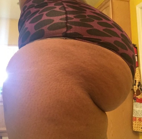 bigbootymagazine:  These tight shorts show how big is her butt  Tons of ass