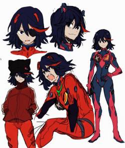 cazmir:  Ryuko x Asuka Kill la Kill x Evangelion   <3 ////<3