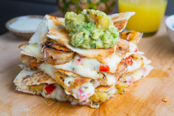 boozybakerr:  Jerk Shrimp and Pineapple Salsa