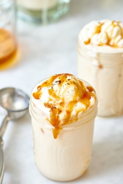 ransnacked:  boozy caramel milkshake | the kitchn