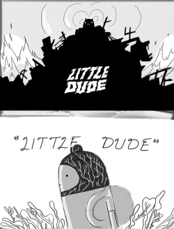 Little Dude title card concepts by character & prop designer