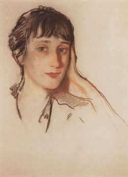 russianart:  Anna Akhmatova • Zinaida Serebriakova,1922