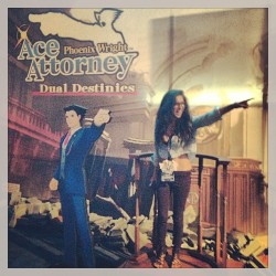 Yes! Gimme another Ace Attorney game! (I met the producer right after this and it was rad!) (at E3)