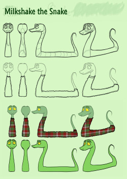 aliceapprovesart:   Sweater Snake Pre-Production Art  Art done