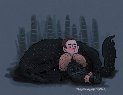 thegeekindenial:  Stiles Stark and his direwolf.  How To Train