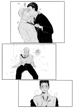 ohmilk: Steamy night post wedding… Yuri gets drunk again. Viktor