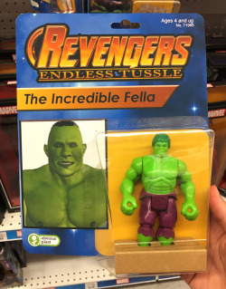 obviousplant:I made some bootleg Avengers toys! Limited edition.