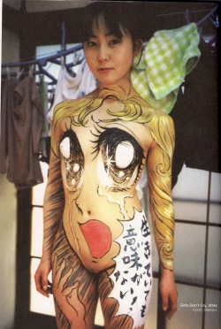 miharukato:  Makoto Aida - Girls Don’t Cry, 2004. From the