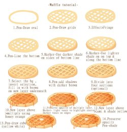 drawingden:  Waffle tutorial by BabyPippo 