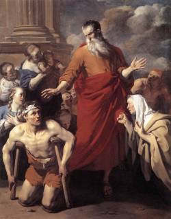 St Paul Healing the Cripple at Lystra by Karel Dujardin, 1663