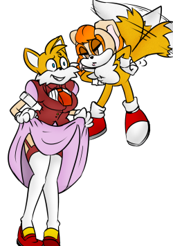 mattmiles1995:  Matt and Nat Sonic Swap: Tails and Vanilla by