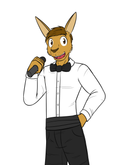 Okay, one more anthro dude, not in a suit, but in a nice outfit