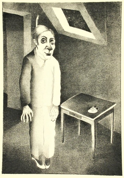 Heinrich Maria Davringhausen  - The Suicide -   1920 Nudes