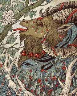 eiruvsq:  Artist & Illustrator: Angela Rizza  “Krampus