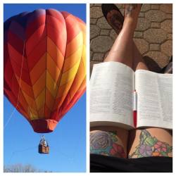 Reading outside was okay today. 🎈 #thotweather   (at Montclair