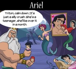 lolfactory:  If Only Disney Princesses Had Mothers ➨ funny