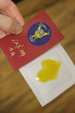 purloiner:  Half gram of Righteous Cats Extracts LAX OG from