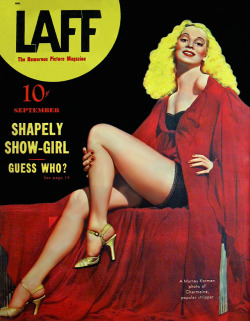 Charmaine appears on the cover of the September 1942 edition of ‘LAFF’ magazine.. Murray Korman is credited as the cover photographer. But in reality, this image is more painted illustration, than photo..