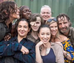 dailytwdcast:  Chandler Riggs, Andrew Lincoln, Danai Gurira,