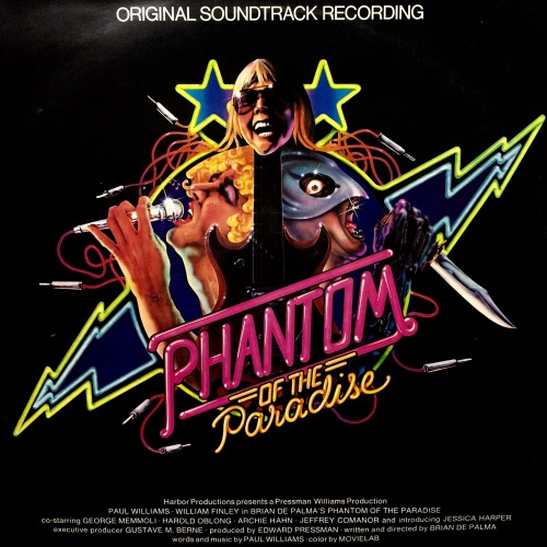 Phantom Of The Paradise Original Soundtrack, by Paul Williams (A&M, 1974). From a charity shop in Nottingham.Listen> THE HELL OF IT - PAUL WILLIAMSListen> OLD SOULS - JESSICA HARPER
