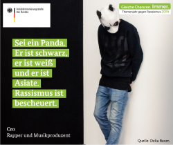 cro-raop:  Cro engagiert sich gegen Rassismus 