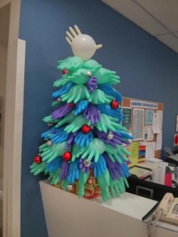 fuckyeahnarcotics:  Our hospital ready for Christmas. 