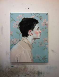  Kris Knight “The Wallflower” Oil on Canvas, 40x30” 2013