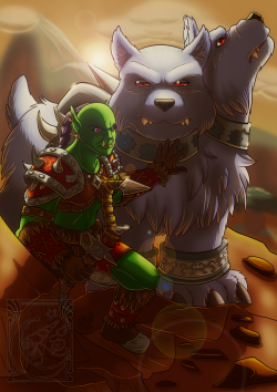 lady-rosse:I finished the drawing of my hunter Ryza on the Barrens