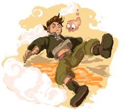 hellyeahdisneyfanart:  Jim Hawkins & Morph.