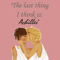 diangelonnico:  art | Edit by me | The Song Of Achilles by Madeline