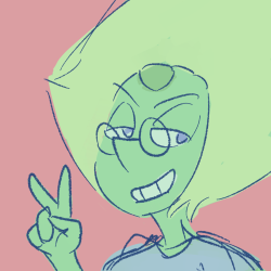 Peridot’s little icon from my comic. I think I did this at