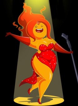 grimphantom2:  Flame Princess Singer by grimphantom   2nd commission