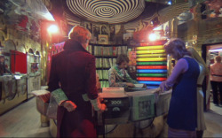 soundsof71:  The record store in A Clockwork Orange, 1971, filmed