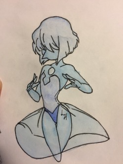 lightninghaski: I did a watercolour version of Blue Pearl  Speedpaint: