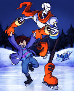 bechnokid:  “YOU’VE NEVER ICE SKATED BEFORE? WORRY NOT, HUMAN!