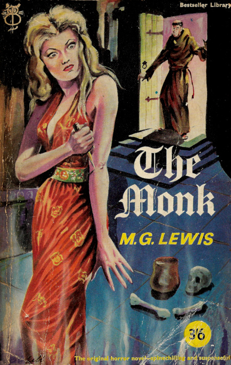 The Monk, by M.G. Lewis (Bestseller Library, 1960).From a charity