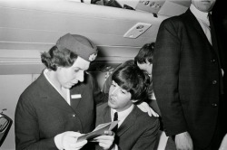 Aircraft girls sitting on Paul McCartney’s knees