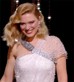 seydouxdaily:Lea Seydoux appears onstage at the Jury opening