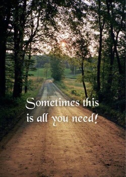 countrygrl1234:  Dirt roads and a little music…