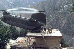 centreforaviation:  A national guard pilot keeps his CH-47 helicopter