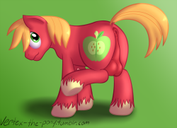 vertex-the-pony:  vertex-the-pony:  Big Macintosh trying to hide