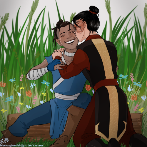 bleekay:  cheek smooch! fun fact: zuko actually practices Loving