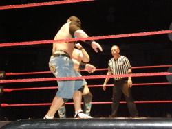 rwfan11:  Handicap Match….. John Cena vs Jericho and a Cenation