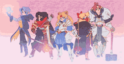 aleaosha:  m2manga:  The Sailor Scout, Fantasy RPG set!  SHE