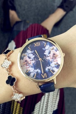 saltydestinycollector-blr: Fancy Watches Collection  Floral Print