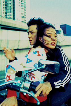 materialbeans:  Shu Qi and Daniel Wu photographed by Wing Shya